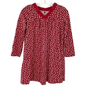 Tea Collection Yuka Red Floral Print Trapeze Dress Size 12